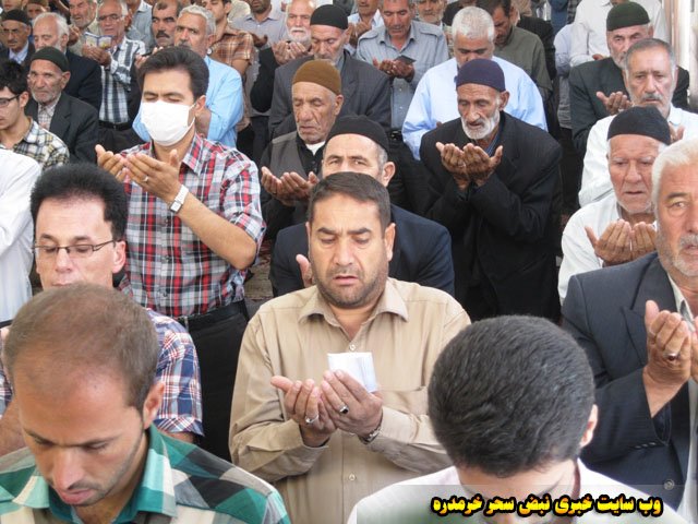 گزارش تصویری از نماز عید فطر در خرمدره