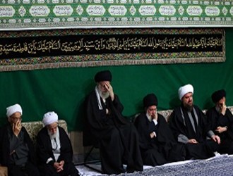 مراسم شب تاسوعای حسینی با حضور رهبر انقلاب برگزار شد + تصاویر