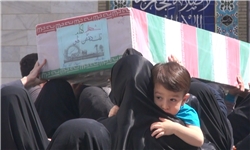 شهید گمنام در ستاد فرماندهی نیروی انتظامی استان زنجان آرام گرفت
