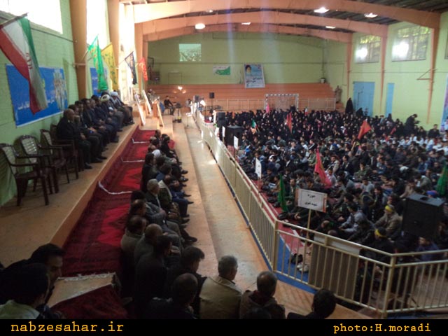 تصاویر/نمایش اقتدار و وحدت بسیج شهرستان خرمدره