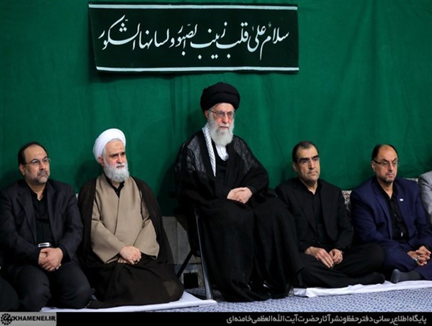 هیئت‌های دانشجویی در حضور رهبر انقلاب عزاداری کردند/رهبر انقلاب از «ثبات قدم در راه خدا» برای دانشجویان سخن گفتند