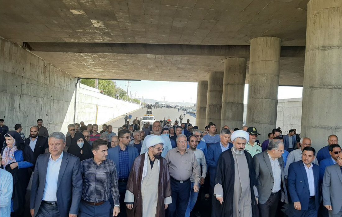 پل زیرگذر کمربندی خرمدره افتتاح شد