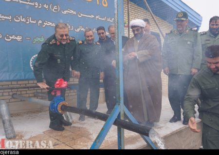 افتتاح پروژه آبرسانی به ۳۵ روستا در زنجان با حضور رئیس سازمان بسیج + تصویر