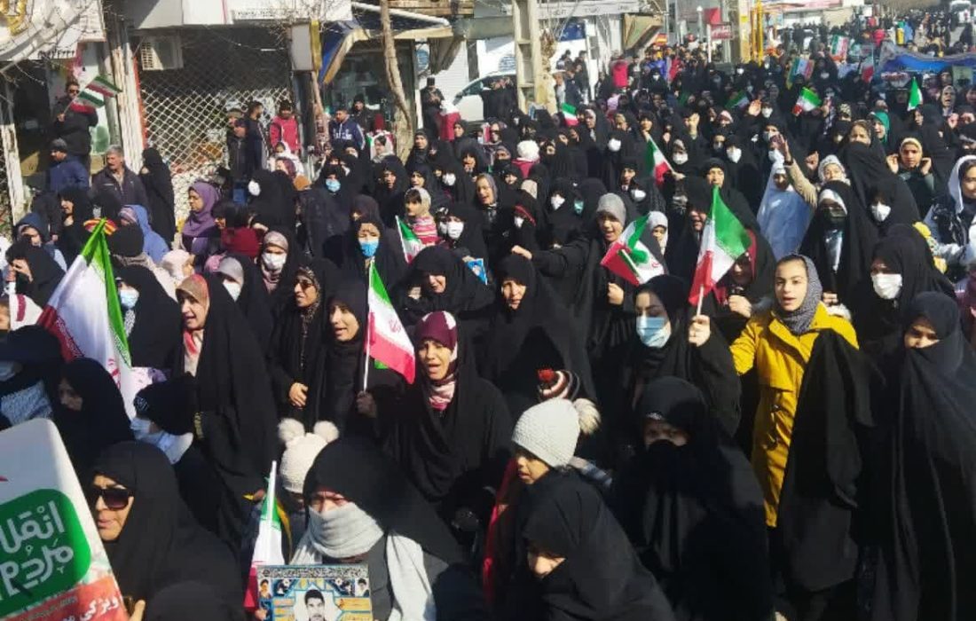 عکس/ حضور حماسی مردم خرمدره در راهپیمایی ۲۲ بهمن