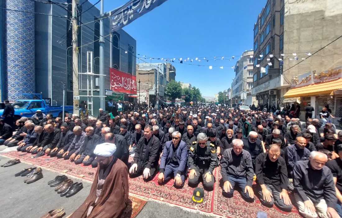 نماز ظهر عاشورا در خرمدره اقامه شد