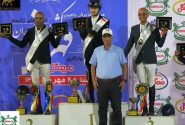 مهتا شاکری سوارکار خرمدره ای قهرمان کشور شد